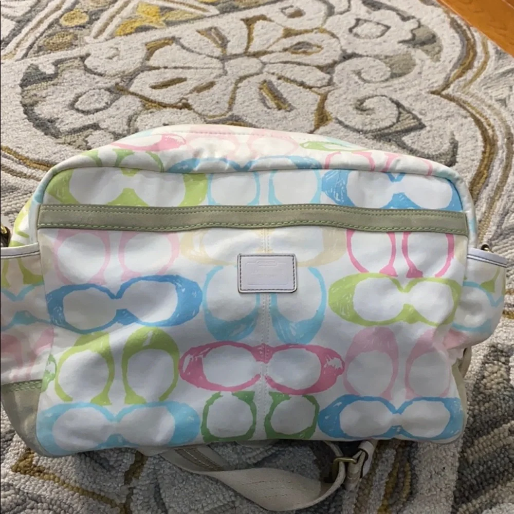 💕 Coach medium authenticate multicolor travel bag - Picture 7 of 15